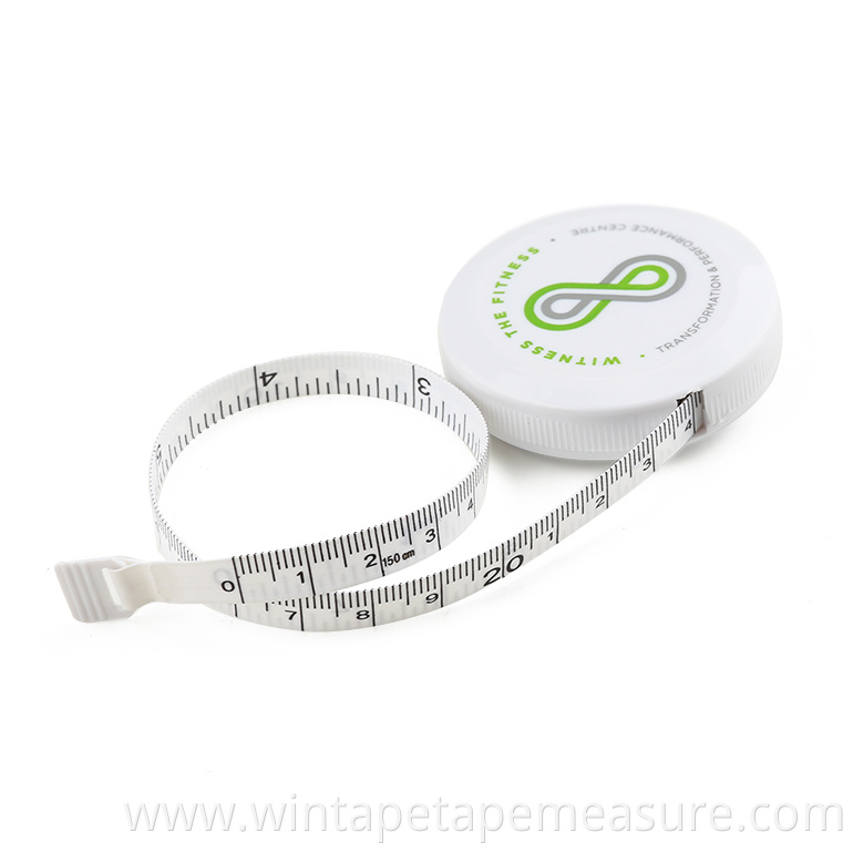 150cm 60inch Round shape cheap Tape measure Retractable body measure tape advertising promotion measure tape